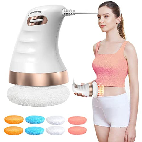 ADBRIM Electric Cellulite Massager-Body Contouring Massager with 8 Skin-Friendly Pads, Handheld Body Massager for Toning The Abdomen, Legs, arms and Thighs