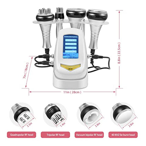 4 in 1 Cavitation Machine, Body Machine Multifunction Beauty Machine Home Use Spa Skin Care for Face, Arm, Waist, Belly, Leg, Hip