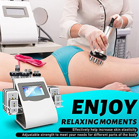Cavitation Machine, Body Sculpting Machine, Body Machine Professional Beauty Equipment for Home Salon Use 110V Skin Care Tool for Face, Arm, Waist, Belly, Leg