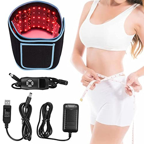 H HUKOER Red Light Therapy Device, Waist Belt,660nm LED Red Light and 850nm Near-Infrared Light are Used for Pain Relief, Red Light Therapy for Body.