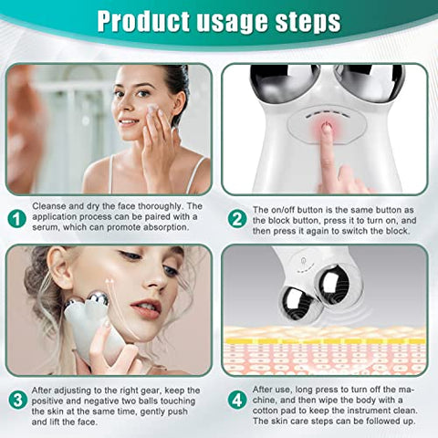 XIOGEZ Microcurrent Face Device Roller, Lift The face and Tighten The Skin, USB Mini microcurrent face Lift Skin Tightening Rejuvenation Spa for Facial Wrinkle Remover Toning BEST GIFT