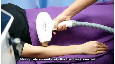 Hair Removal Machine, Portable 808 Diode Laser Hair Removal Machine, Designed for Beauty Salon (3 wavelengths: 755nm/ 808nm/ 1064nm)