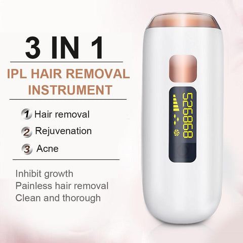 3 in 1 IPL Laser Epilator Permanent LCD Hair Removal Device