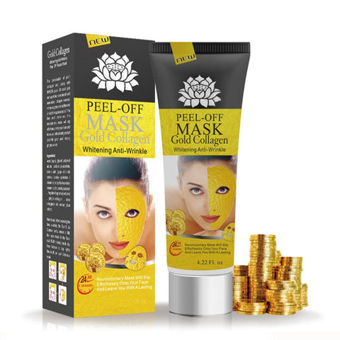 24K Gold Collagen Face Mask Anti Aging Remove Wrinkle Skin Care Cleaning