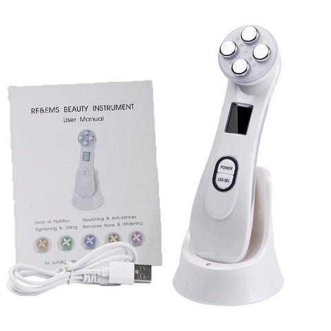 Face Skin EMS Mesotherapy Electroporation RF Radio Frequency Facial LED