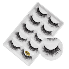 New 3D 5 Pairs Mink Eyelashes extension make up natural