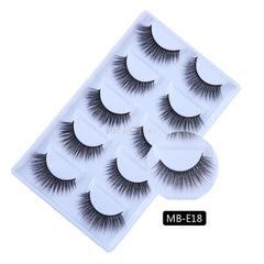 New 3D 5 Pairs Mink Eyelashes extension make up natural