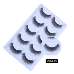 New 3D 5 Pairs Mink Eyelashes extension make up natural