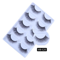 New 3D 5 Pairs Mink Eyelashes extension make up natural