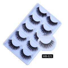 New 3D 5 Pairs Mink Eyelashes extension make up natural