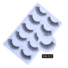 New 3D 5 Pairs Mink Eyelashes extension make up natural