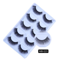 New 3D 5 Pairs Mink Eyelashes extension make up natural