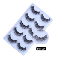 New 3D 5 Pairs Mink Eyelashes extension make up natural