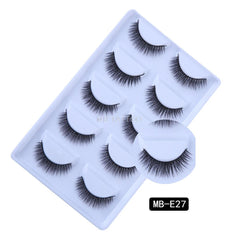 New 3D 5 Pairs Mink Eyelashes extension make up natural