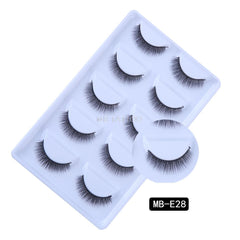 New 3D 5 Pairs Mink Eyelashes extension make up natural