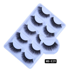 New 3D 5 Pairs Mink Eyelashes extension make up natural