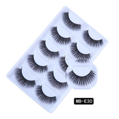 New 3D 5 Pairs Mink Eyelashes extension make up natural