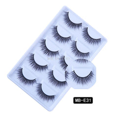 New 3D 5 Pairs Mink Eyelashes extension make up natural