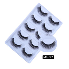 New 3D 5 Pairs Mink Eyelashes extension make up natural