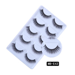 New 3D 5 Pairs Mink Eyelashes extension make up natural