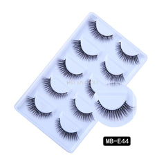 New 3D 5 Pairs Mink Eyelashes extension make up natural