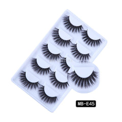 New 3D 5 Pairs Mink Eyelashes extension make up natural