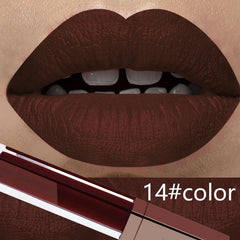 24 Color Make Up Liquid Lipstick Waterproof Mate Red Lip