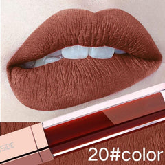 24 Color Make Up Liquid Lipstick Waterproof Mate Red Lip