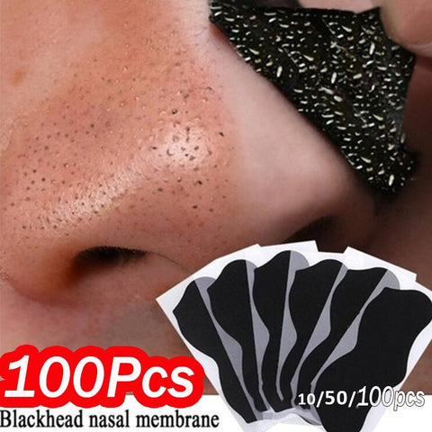 10-100pcs Nose Blackhead Remover Mask Deep Cleansing Skin Care Shrink Pore Acne