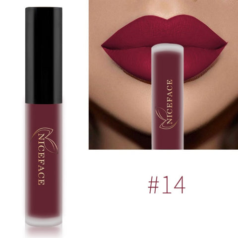 Lip Gloss 34 Colors Nude Matte Liquid Lipstick Red Mate Waterproof Long Lasting