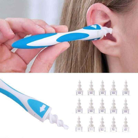 2021 Hot Ear Cleaner Silicon Ear Spoon Tool Set 16 Pcs Care Soft Spiral For Cleaner Wax