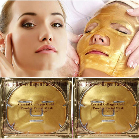 10pcs Gold Mask Anti Wrinkle Whitening Facial Mask Skin Care Sheet Mask
